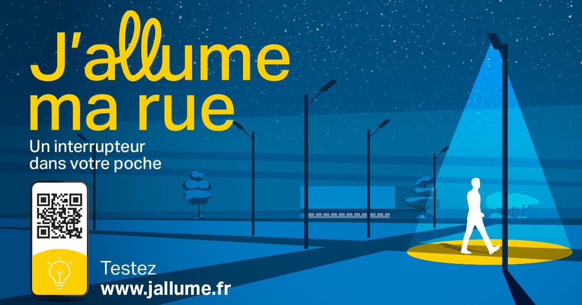 J'Allume ma rue — « Un interrupteur dans votre poche » : une rue de nuit éclairée à la demande, jallume.fr